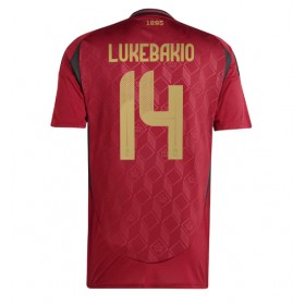 Belgien Dodi Lukebakio #14 Heimtrikot EM 2024 Kurzarm